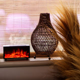 Flame-Effect Essential Oil Diffuser USB Colour-Changing Birdsong
