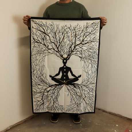 Cotton Wall Art (70x110cm) – Chakra Earth Connection