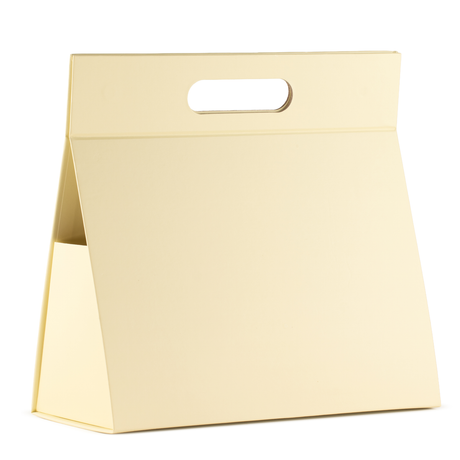 Flat Pack Gift Box - Lrg Hand Box (28 × 12.5 × 26 cm) - Ivory