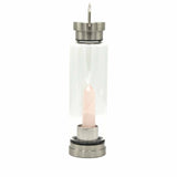 Crystal Water Bottle Rose Quartz Obelisk