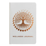 White Wellness Journal – 120 pages – Rose Gold Tree of Life