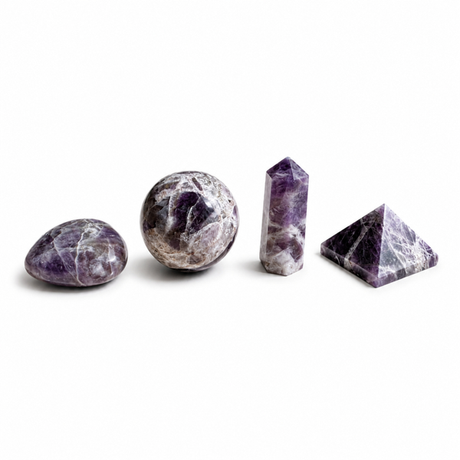 Four Gemstone Shapes - Amethyst