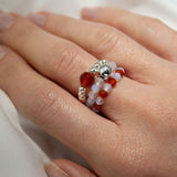 Nymph Spirit Gemstone Ring Set – Blood Moon, Gemstone Rings