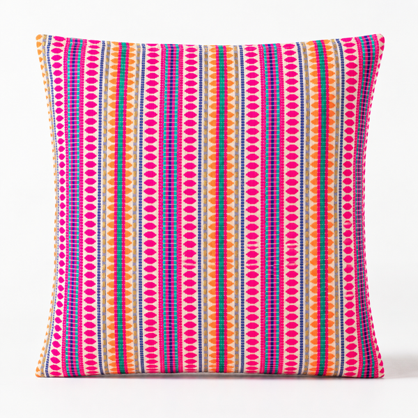 Classic Cushion Cover - Neon Stripes - 60 × 60 cm - Jumbo Style