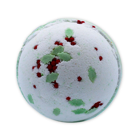 Bath Bomb Christmas Holly Berry And Mistletoe