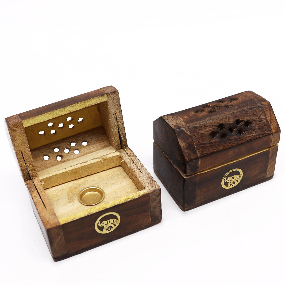 Incense Cone Burner Mini Mango Wood Smoke Box