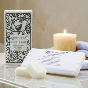 Agnes + Cat Box of 8 Wax Melts – Seasalt + Moss