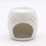 Oil and Wax Melt Burner, White Ceramic Cherub