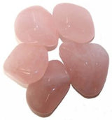 Rose Quartz Tumbled Stones, 24 Medium Pieces