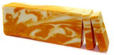 Orange Olive Oil Soap Slice Handmade, Cold Process