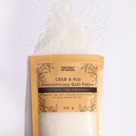 Aromatherapy Bath Salts – Eucalyptus Cold and Flu 350g