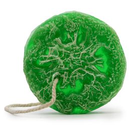 Loofah zeep aan een touw, mango