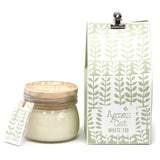 Lumânare din ceară de soia Figa albă 180ml Borcan Kilner