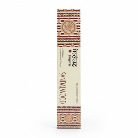 Indus Treasures Sandalwood Incense Sticks Hand-Rolled 15g