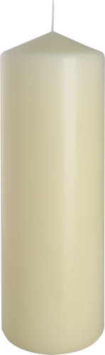 Stĺpová sviečka slonovinová 80 x 250mm