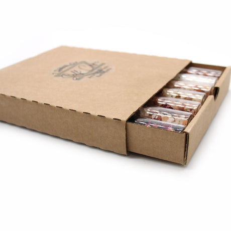 Set de regalo de sales de baño, 7 frascos