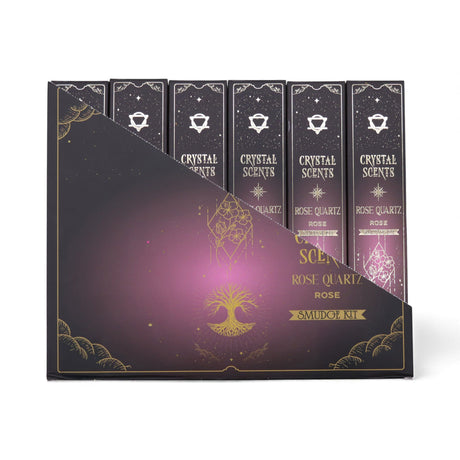 Rose Quartz Crystal Scents Smudge Incense – Rose