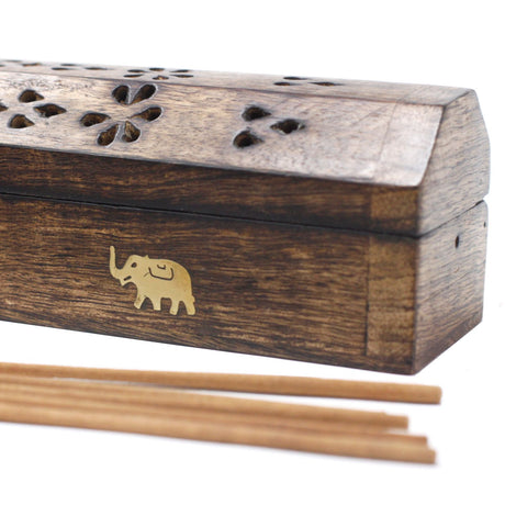 Incense Burner Natural Mango Wood
