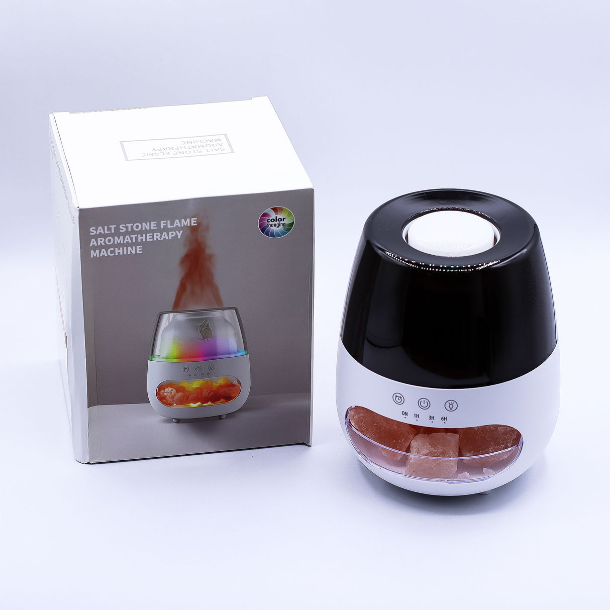 USB Himalayan Salt Ultrasonic Flame Effect Aroma Diffuser