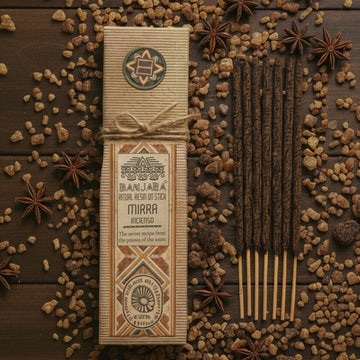 Bâtons d'encens en résine de myrrhe – roulés à la main, combustion lente