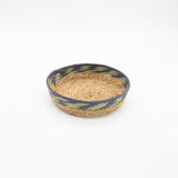 Подносы из соломы и морской травы – натуральные зелёный и синий – набор из 3 штук