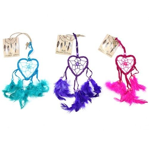 Dream Catcher Heart Turquoise Pink Purple 6-Pack