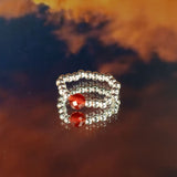 Nymph Spirit Gemstone Ring Set – Blood Moon