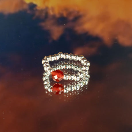 Nymph Spirit Gemstone Ring Set – Blood Moon