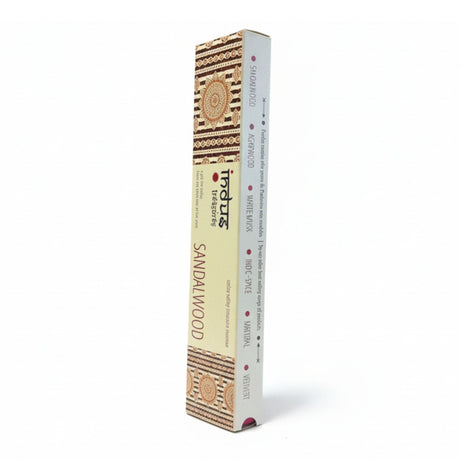 Indus Treasures Sandalwood Incense Sticks Hand-Rolled 15g