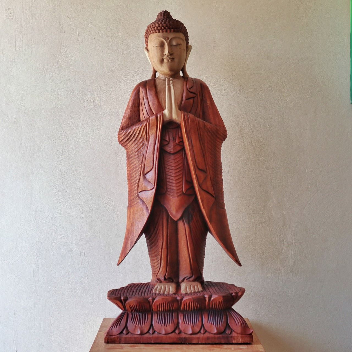 Buddha szobor álló 1m üdvözlet