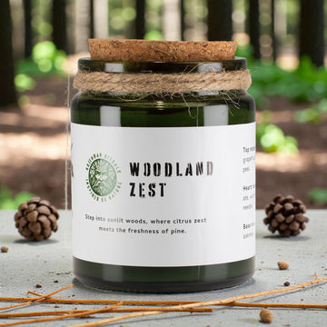 Свещ Greenman Woodwick от соев восък – Горски аромат