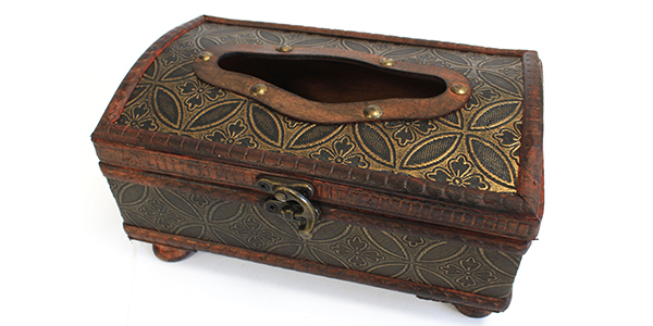 Tissue Box Cover With Legs, Vintage
