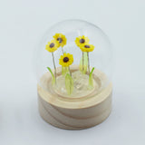 Floral Glow Garden Dome – 5 Sunflowers – LED Battery