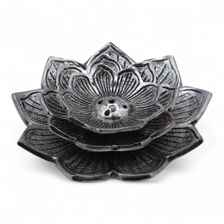 Lotus Flower Multi‑Stick Incense Holder Ash Catcher