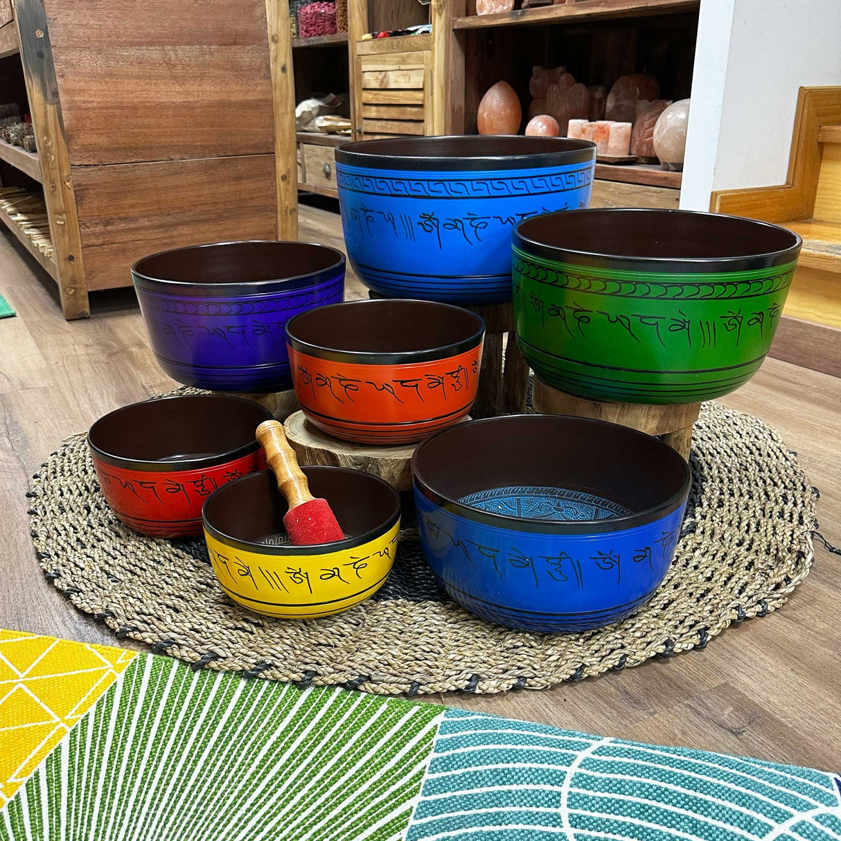 Singing Bowls Set Of 7 Chakra 19.5-35cm