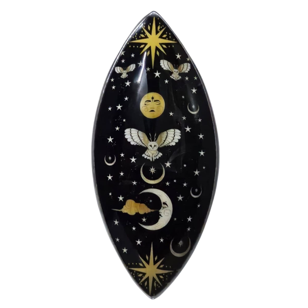Enamel Incense Bowl - Aluminium - Enchanted Night Owl
