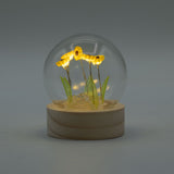 Floral Glow Garden Dome – 5 Sunflowers – LED Battery