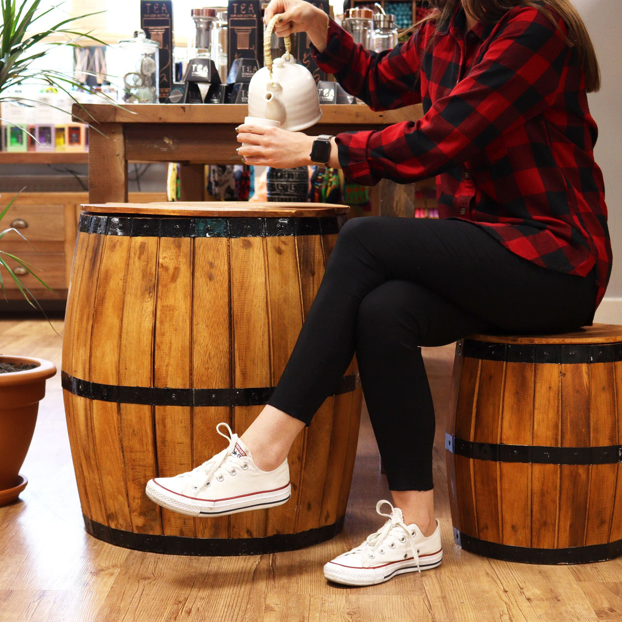 Söröshordó tárolószsámoly – természetes