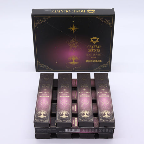 Rose Quartz Crystal Scents Smudge Incense – Rose