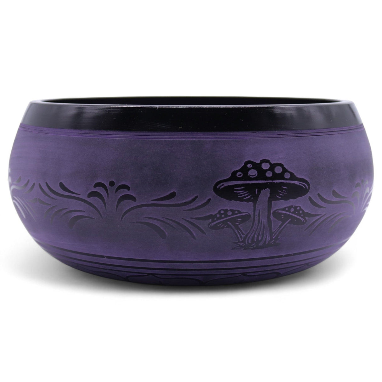 Extra Loud Purple Mushroom Meditation Singing Bowl 23cm