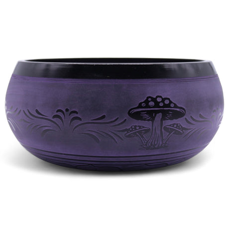Extra Loud Purple Mushroom Meditation Singing Bowl 23cm