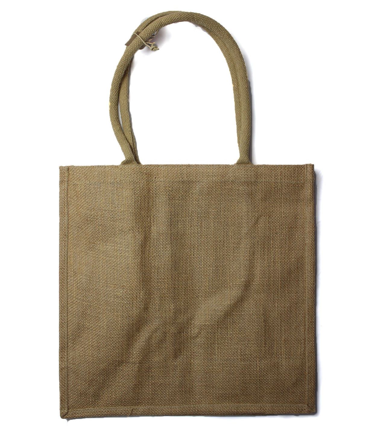 Jute Shopping Bag With Bottle Holders, Large Reusable