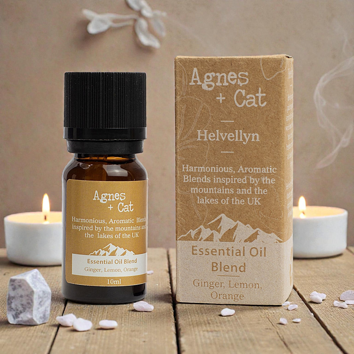 Agnes + Cat Essential Oil Blend – Helvellyn – Ginger, Lemon & Orange, Fragrance Oil