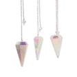 Six Sided Pendulum – Aurora Crysta Angel White – 4cm