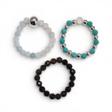 Nymph Spirit Gemstone Ring Set – Endless Ocean