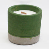 Lumânare parfumată cu mușchi de mare și ierburi, fitil din lemn