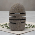 Natural Riverstone Candle Holder – Standing Stone Cut, Candles