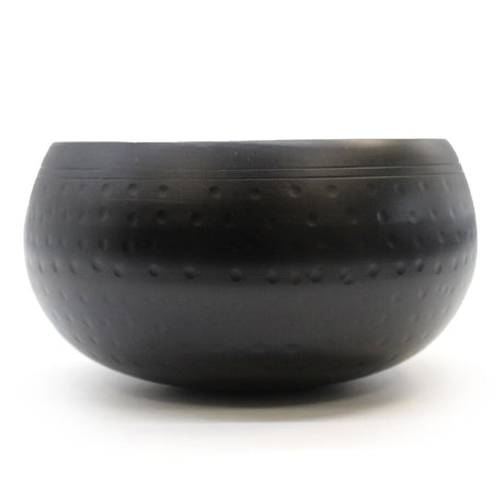 Singing Bowl Black Beaten 18cm