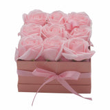 Soap Flower Bouquet 9 Pink Roses Square