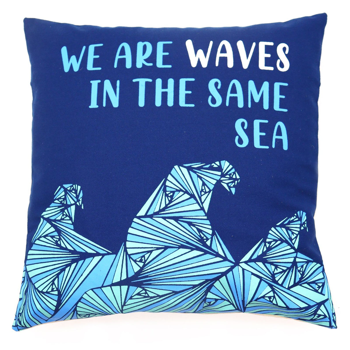 Tyynynpäällinen 45x45 Puuvilla Sininen We Are Waves